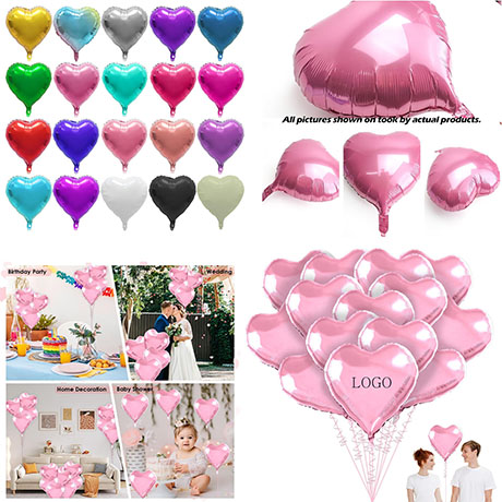 18 Inch Love Heart Helium Floating Mylar Balloon
